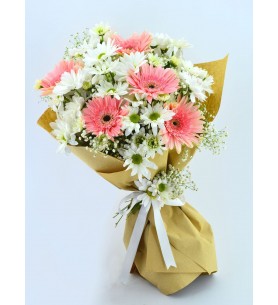 Papatya Ve Gerbera Buketi